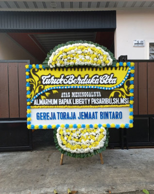 Papan Bunga Duka di Ciledug